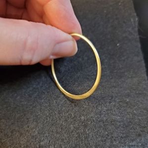 Banana Republic brushed gold hoops